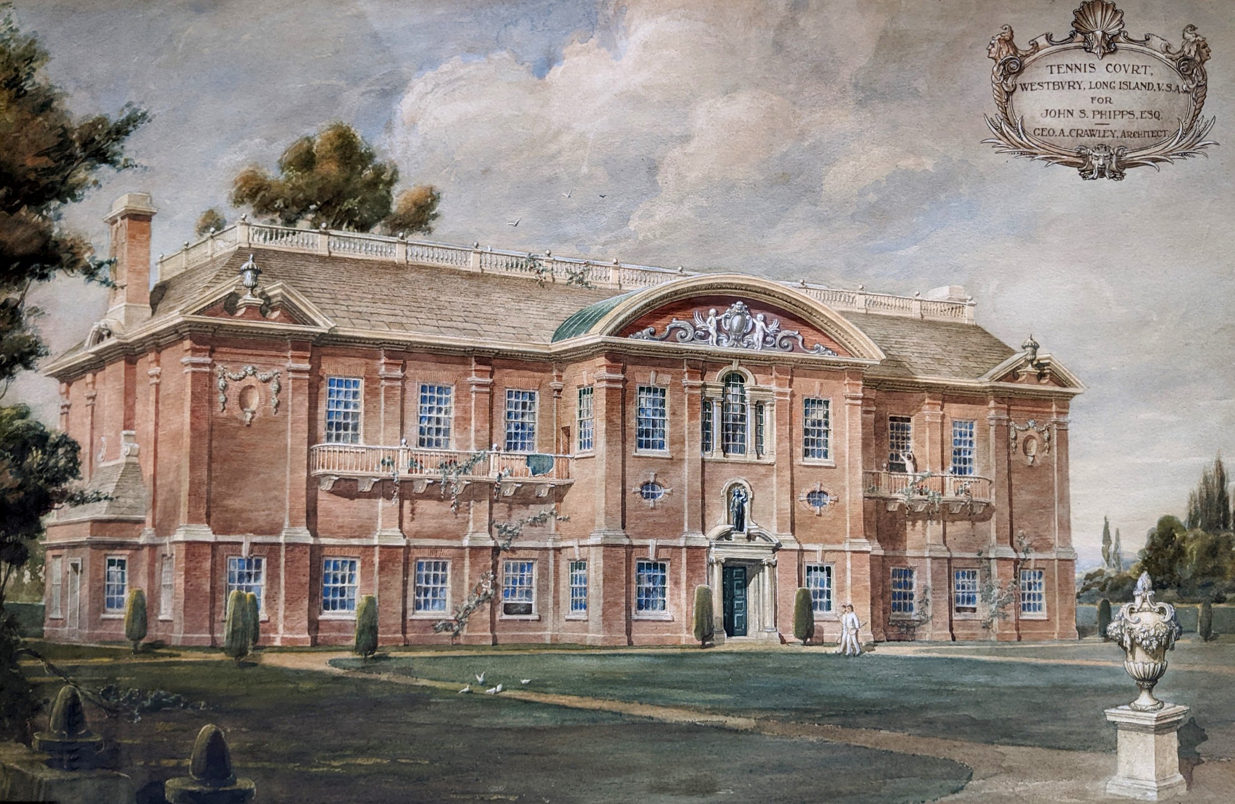 Presentation Drawing of Proposed Tennis Court for J.S. Phipps